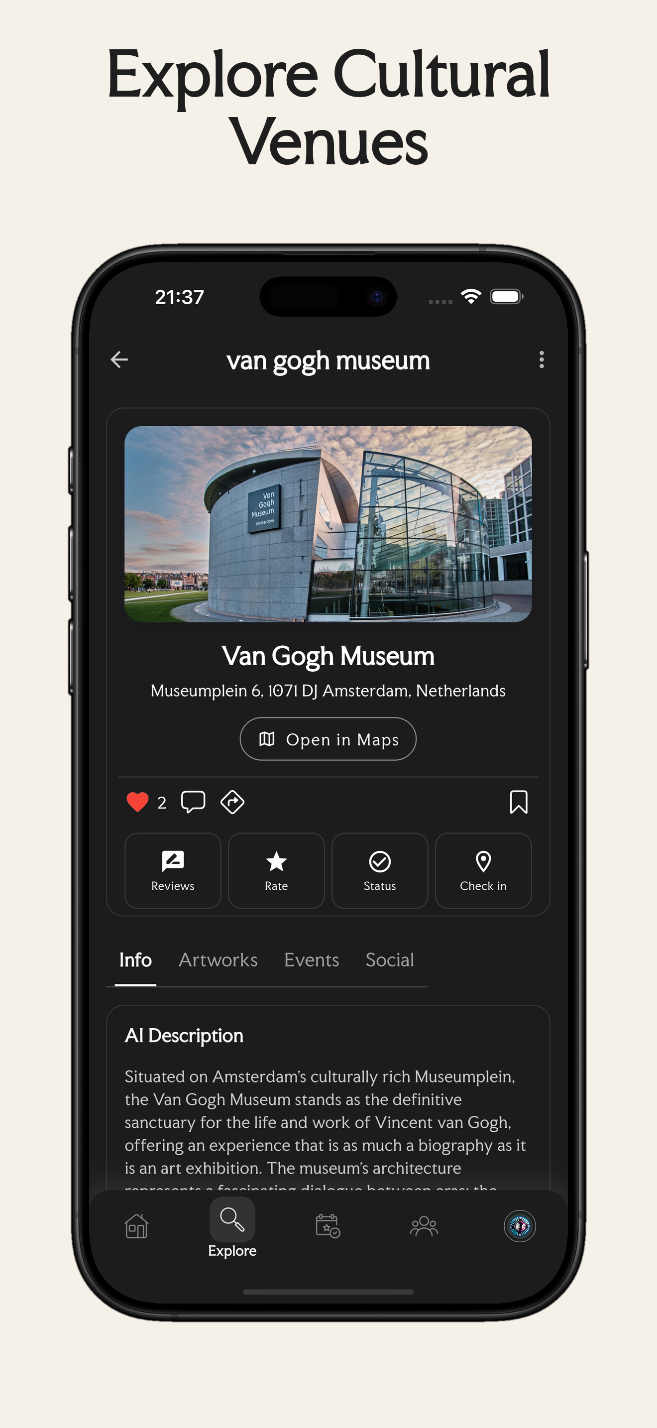 Explore Cultural Venues